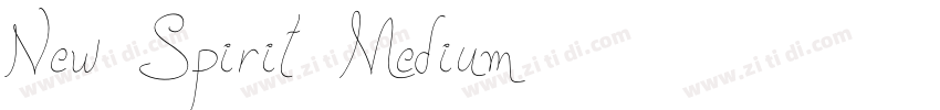 New Spirit Medium字体转换